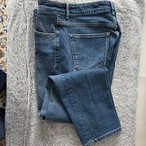 Massimo Dutti Blue Straight Leg Jeans